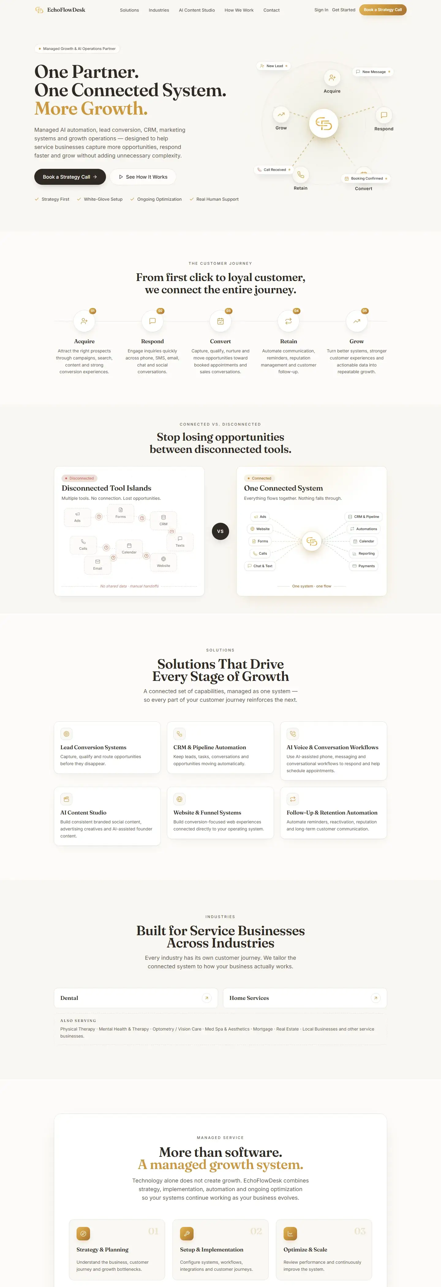 Client website screenshot